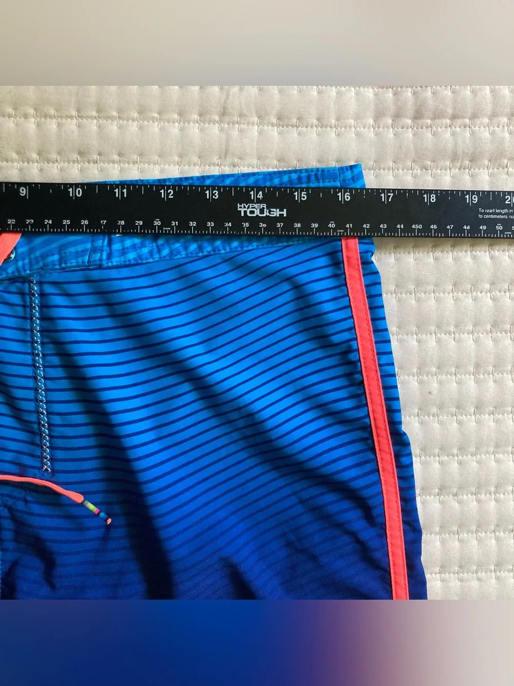 Hurley Phantom USA Olympic Board Shorts Men’s 32 Blue 7” Unlined Surf Swim Beach